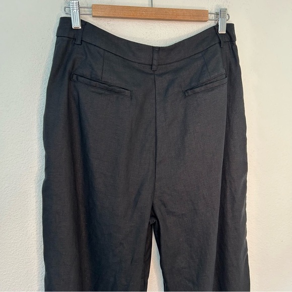 Reformation 100% linen pants black 10P - Picture 10 of 16